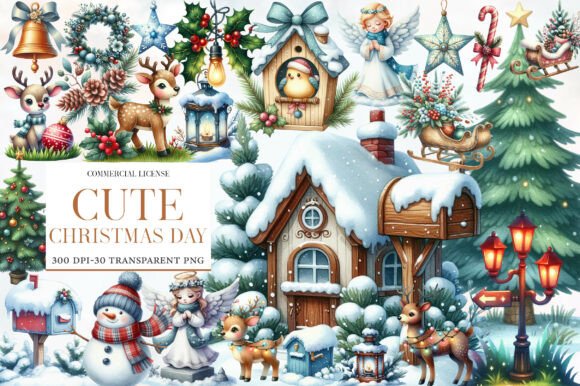 Download Cute Christmas Day Clipart - Cute Collection
