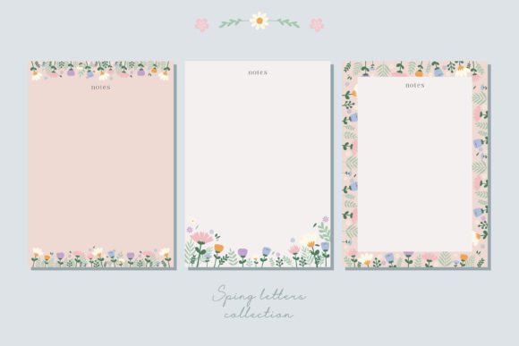 Download Spring Cute Letters and Notes Template - Cute Collection